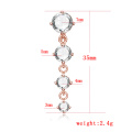 2021 Hot Selling Stainless Steel Multi Color Water Drop AAA Zircon Belly Button Ring Navel Ring